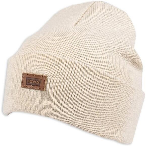 Levi's All-Gender Classic Knit Cuffed All Season Beanie Hat - Picture 2 of 5
